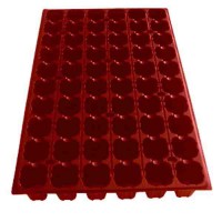 Bandeja semillero 60 alvéolos roja